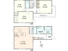 【東京都/練馬区大泉学園町】練馬大泉学園町5丁目1号棟 間取り図