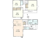 【東京都/練馬区大泉学園町】練馬大泉学園町5丁目2号棟 間取り図