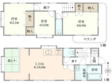 【東京都/練馬区大泉学園町】練馬区大泉学園町8丁目 中古戸建 間取り図