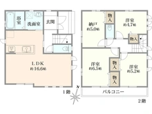 【東京都/練馬区東大泉】練馬区東大泉2丁目新築戸建・3号棟 間取り図