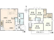 【東京都/練馬区東大泉】新築戸建【セキュレア大泉学園Sta.4号棟】(全8棟) 間取り図