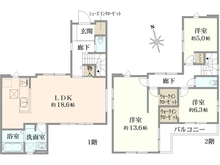 【東京都/西東京市北町】西東京市北町2丁目新築戸建・1号棟　≪Zut PLUS＋≫ 間取り図