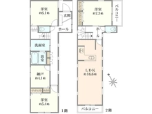 【東京都/台東区浅草】台東区浅草3丁目中古戸建 間取り図
