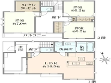 【東京都/立川市一番町】立川市一番町2丁目新築戸建・3号棟 間取り図