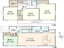 【東京都/立川市一番町】立川市一番町2丁目新築戸建・4号棟 間取り図