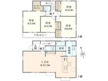 【東京都/立川市一番町】立川市一番町2丁目新築戸建・6号棟 間取り図