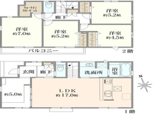 【東京都/立川市一番町】立川市一番町2丁目新築戸建・7号棟 間取り図