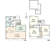 【東京都/八王子市富士見町】八王子市富士見町　1号棟 間取り図