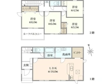 【東京都/八王子市大楽寺町】八王子市大楽寺町　新築戸建 間取り図