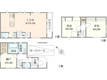 【東京都/立川市羽衣町】立川市羽衣町1丁目　新築戸建 間取り図
