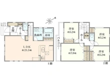 【東京都/八王子市緑町】八王子市緑町　新築戸建　1号棟 間取り図