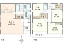 【東京都/八王子市富士見町】八王子市富士見町　1号棟 間取り図