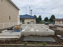 【東京都/立川市幸町】立川市幸町4丁目 新築戸建 A号棟 建築中の外観:全3棟現場