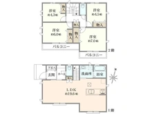 【東京都/立川市幸町】立川市幸町4丁目 新築戸建 A号棟 間取り図