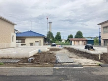 【東京都/立川市幸町】立川市幸町4丁目 新築戸建 C号棟 建築中の外観:全3棟現場