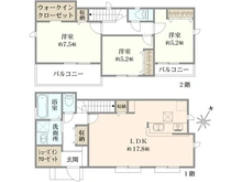 【東京都/八王子市長房町】八王子市長房町9期　新築戸建　1号棟 間取り図