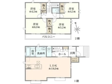 【東京都/日野市神明】日野市神明2丁目　新築戸建 間取り図