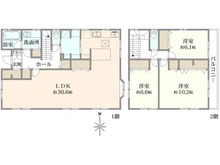 【東京都/日野市日野台】日野市日野台1丁目　戸建 間取り図