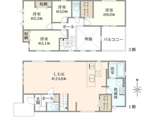 【東京都/八王子市富士見町】八王子市富士見町　7期　2号棟 間取り図