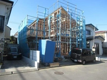 【東京都/稲城市矢野口】稲城市矢野口　新築戸建 建築中の外観