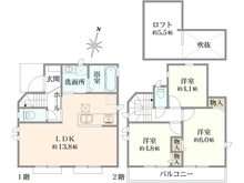 【東京都/日野市西平山】日野市西平山2丁目　新築分譲住宅　A号棟 間取り図