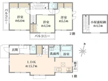 【東京都/東大和市中央】新築戸建　東大和市中央　A号棟 間取り図