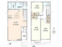 【東京都/八王子市散田町】八王子市散田町2丁目　新築A号棟 間取り図
