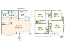 【東京都/立川市幸町】立川市幸町5丁目　C号棟 間取り図