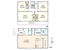 【東京都/立川市幸町】立川市幸町5丁目　I号棟 間取り図
