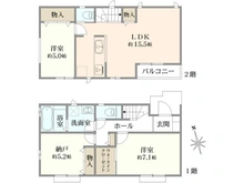【東京都/八王子市上野町】東京都八王子市上野町　新築戸建てD区画 間取り図