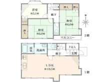 【東京都/日野市西平山】日野市西平山5丁目　中古戸建 間取り図
