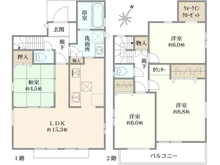 【東京都/八王子市石川町】八王子市石川町　新築戸建　1号棟 間取り図