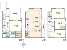 【東京都/八王子市台町】八王子市台町3丁目　新築戸建 間取り図