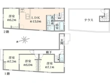 【東京都/昭島市拝島町】昭島市拝島町4丁目　新築戸建　A号棟 間取り図
