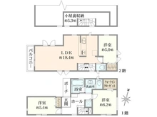 【東京都/豊島区要町】豊島区要町3丁目新築戸建　A号棟 間取り図
