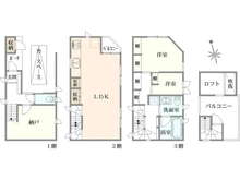 【東京都/文京区本駒込】文京区本駒込4丁目　中古戸建 間取り図