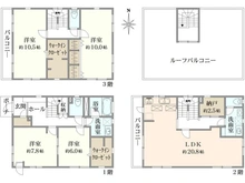 【東京都/文京区本駒込】文京区本駒込4丁目　中古戸建 間取り図