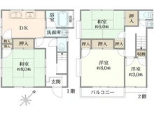 【東京都/北区岸町】北区岸町2丁目中古戸建 間取り図