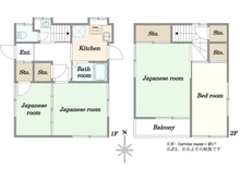 【東京都/品川区西大井】西大井2丁目　中古戸建て 間取り図
