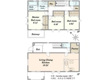 【東京都/大田区東雪谷】大田区東雪谷5丁目新築戸建て　3号棟 間取り図