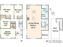 【東京都/大田区上池台】大田区上池台3丁目　新築戸建 間取り図