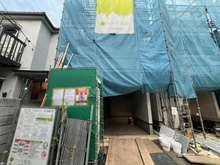 【東京都/大田区東雪谷】大田区東雪谷3丁目　新築戸建B棟 建築中の外観：全2棟/左手