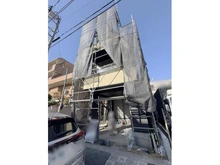 【東京都/大田区南雪谷】大田区南雪谷3丁目　新築戸建て　2号棟 建築中の外観：全2棟／手前側