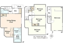 【東京都/大田区南馬込】大田区南馬込6丁目　中古戸建 間取り図