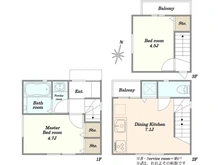 【東京都/北区滝野川】北区滝野川4丁目 間取り図