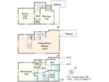 【東京都/大田区田園調布南】大田区田園調布南　戸建 間取り図