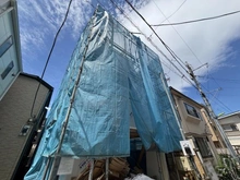 【東京都/品川区中延】ブエナタウン　レクス　品川区中延六丁目　新築戸建 建築中の外観