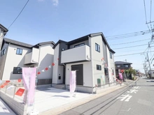 【埼玉県/三郷市戸ケ崎】三郷市戸ヶ崎1丁目　新築戸建　15期2号棟 外観：全4棟/一番右の棟