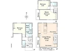 【東京都/板橋区大谷口上町】板橋区大谷口上町　新築戸建　A棟 間取り図