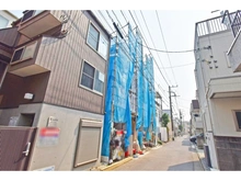 【東京都/大田区千鳥】大田区千鳥二丁目新築戸建　一号棟 建築中の外観